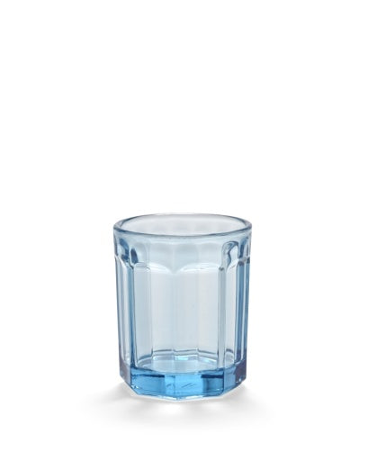 Serax - Paola Navone - GLAS M BLAUW FISH & FISH - Set van 4