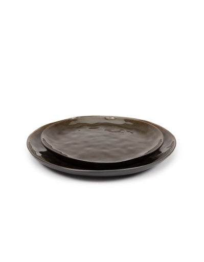 Serax - Pascale Naessens - BORD L GRIJS PURE - Set van 2