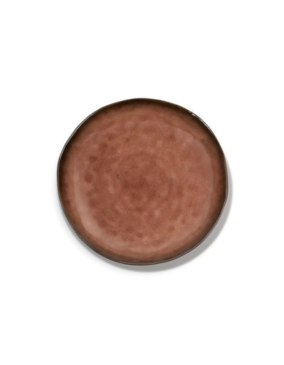 Serax - Pascale Naessens - BORD M BRUIN PURE - Set van 2