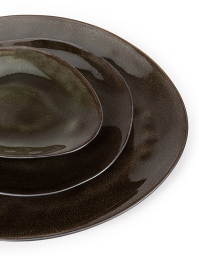 Serax - Pascale Naessens - BORD OVAAL M GRIJS PURE  - Set van 2