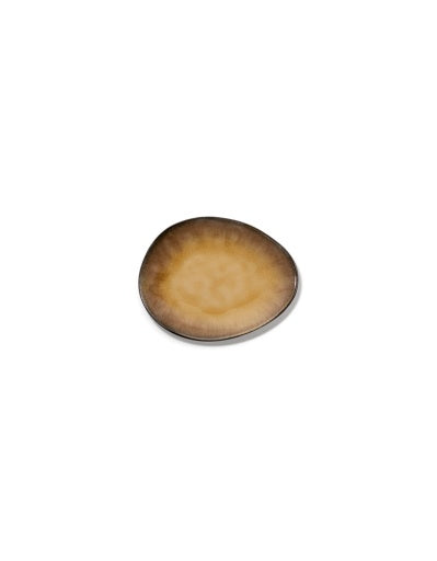 Serax - Pascale Naessens - BORD OVAAL S BRUIN PURE - Set van 4
