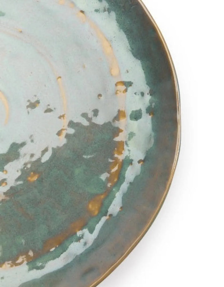 Serax - Pascale Naessens - Bord L Zeegroen Pure - Set van 2