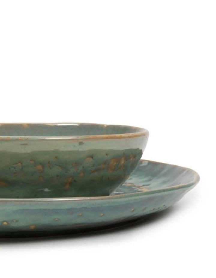 Serax - Pascale Naessens - Bord L Zeegroen Pure - Set van 2