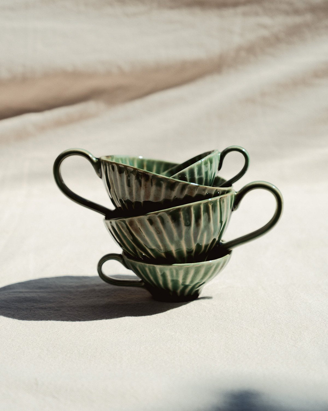 Serax - Pascale Naessens - Cappuccinokopje Groen Verde Lanza - Set van 2