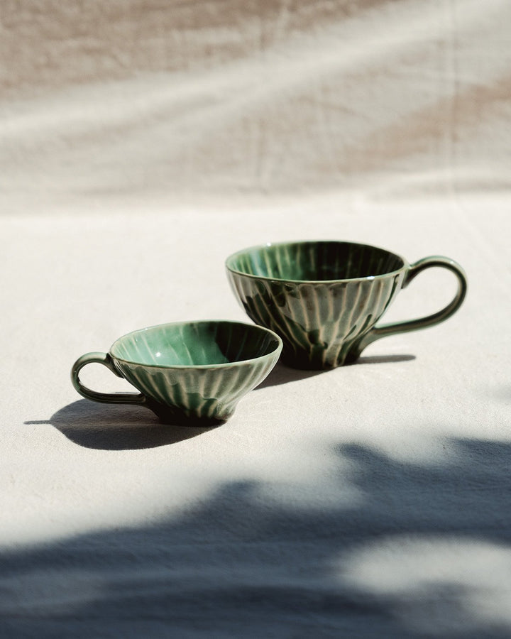Serax - Pascale Naessens - Espressokopje Groen Verde Lanza - Set van 2