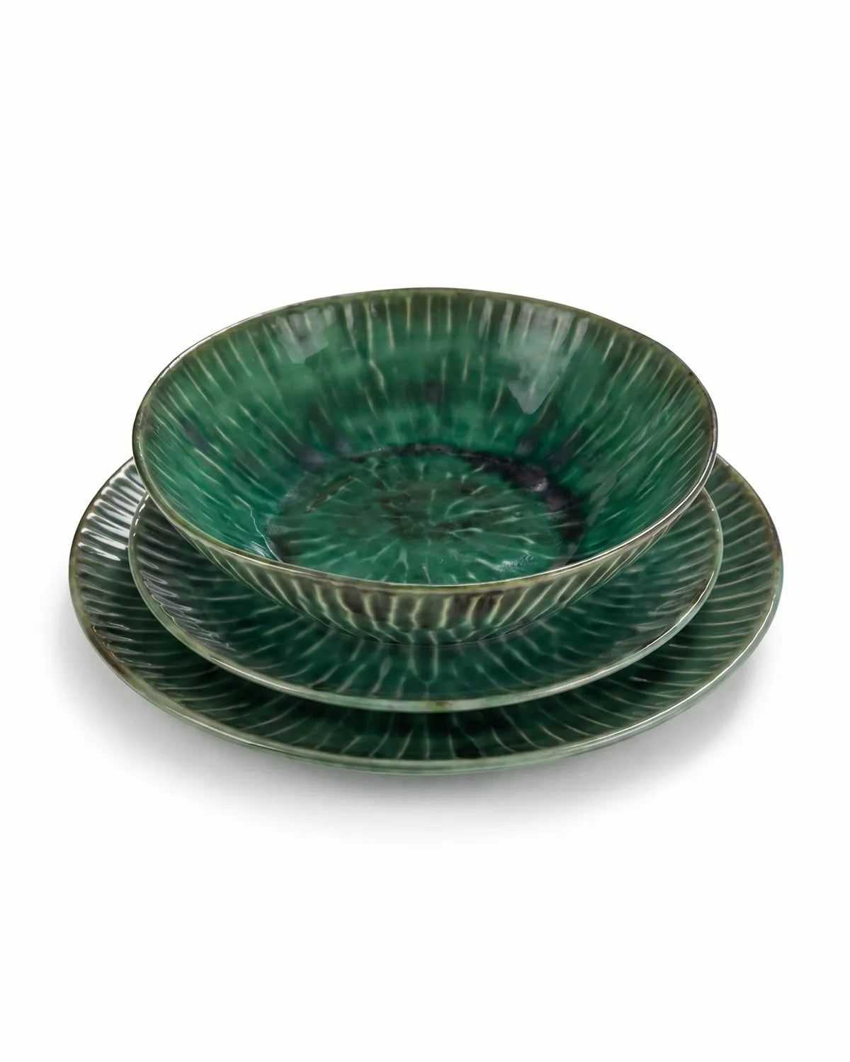 Serax - Pascale Naessens - Pastabord Groen Set 12 Pcs Verde Lanza - Set van 12