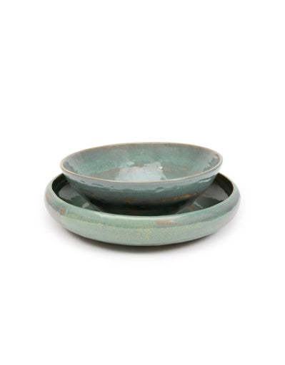 Serax - Pascale Naessens - SERVEERSCHAAL L ZEEGROEN PURE