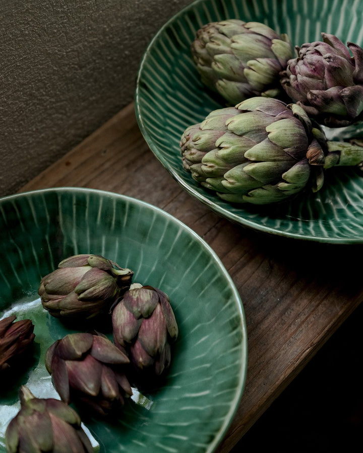 Serax - Pascale Naessens - Serveerbord S Groen Verde Lanza - Set van 2
