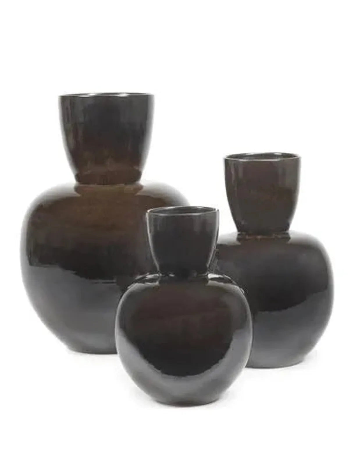 Serax - Pascale Naessens - Vaas S Bruin Zwart Pure