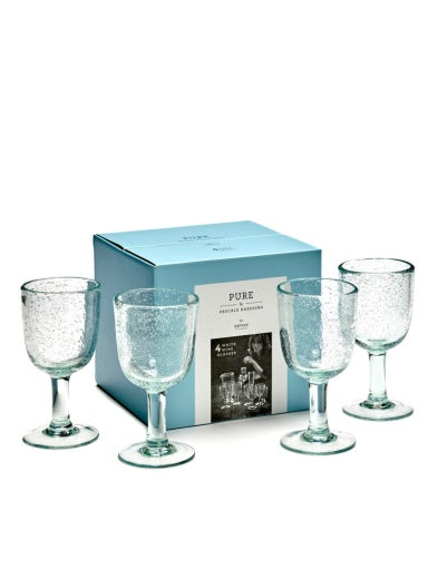 Serax - Pascale Naessens - WITTEWIJNGLAS PURE - Set van 4