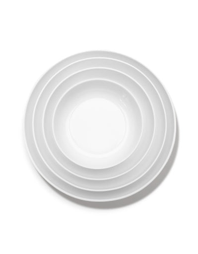 Serax - Piet Boon - DIEP BORD L WIT BASE - Set van 4