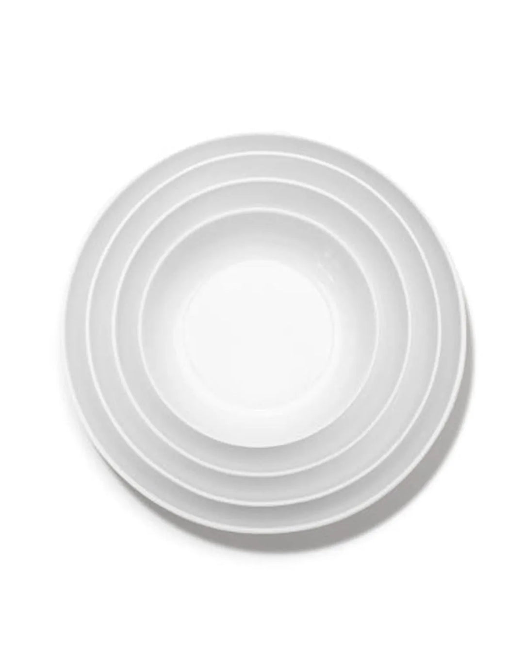 Serax - Piet Boon - Diep Bord M Wit Base - Set van 4