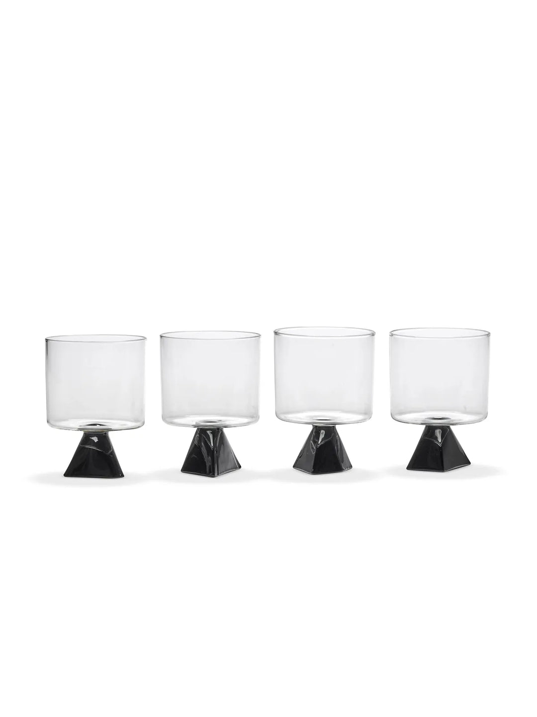 Serax - Plan C - Glas Zwart Silos - Set van 4
