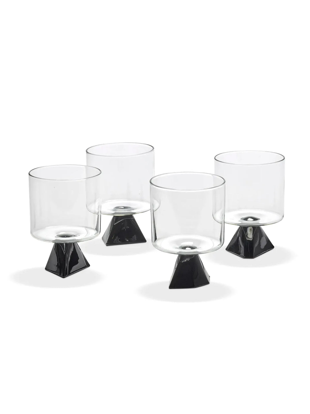 Serax - Plan C - Glas Zwart Silos - Set van 4