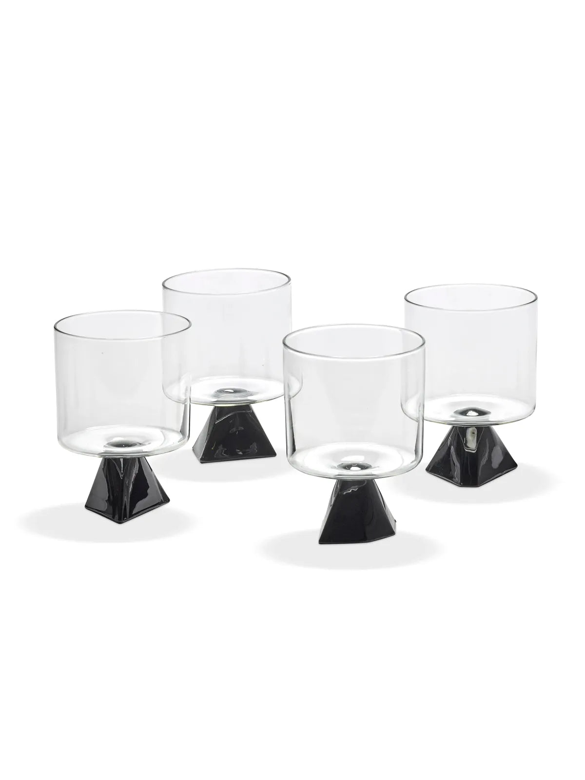 Serax - Plan C - Glas Zwart Silos - Set van 4