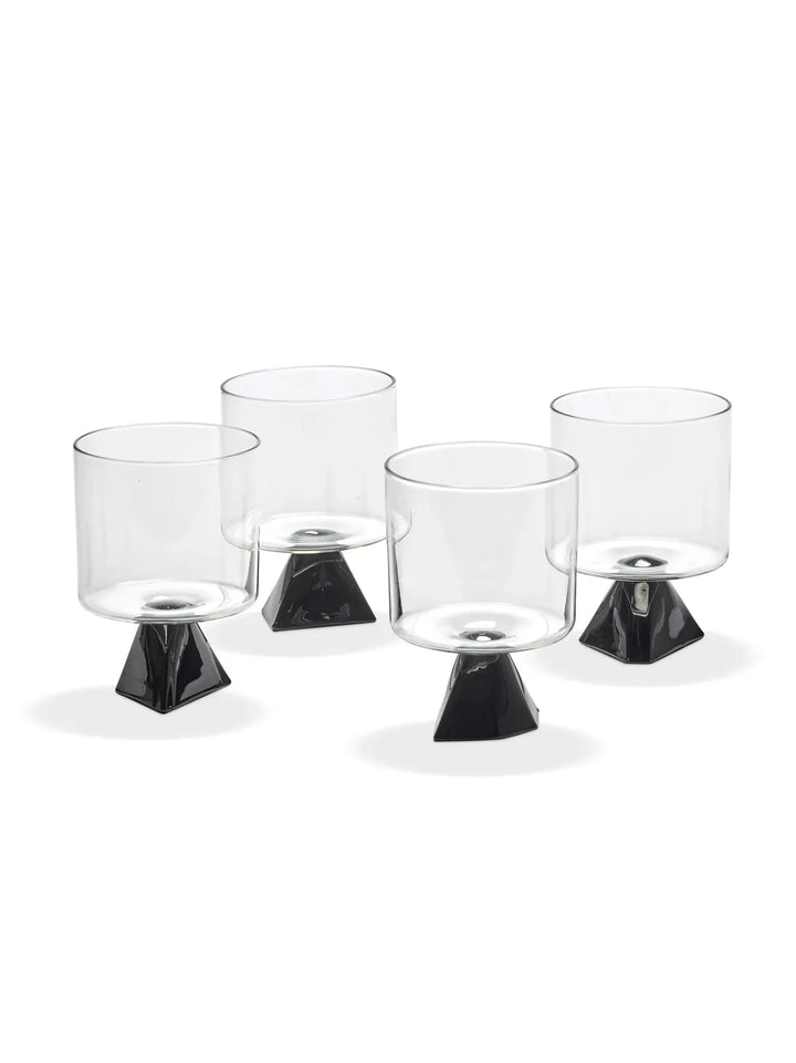 Serax - Plan C - Glas Zwart Silos - Set van 4