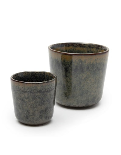 Serax - Sergio Herman - BEKER EXCL. HANDVAT INDI GREY SUFACE - Set van 4