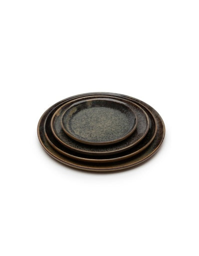 Serax - Sergio Herman - BORD XS CAMO GREEN SURFACE - Set van 4