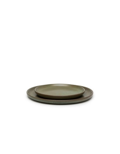 Serax - Sergio Herman - BORD XS CAMO GREEN SURFACE - Set van 4