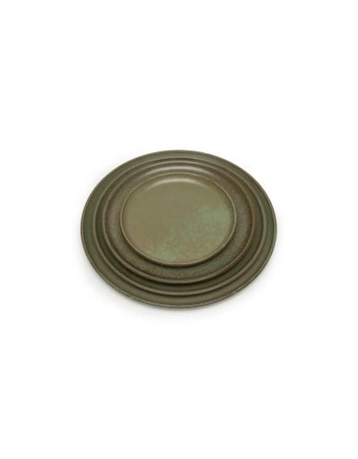 Serax - Sergio Herman - Bord S Camo Groen Surface - Set van 4