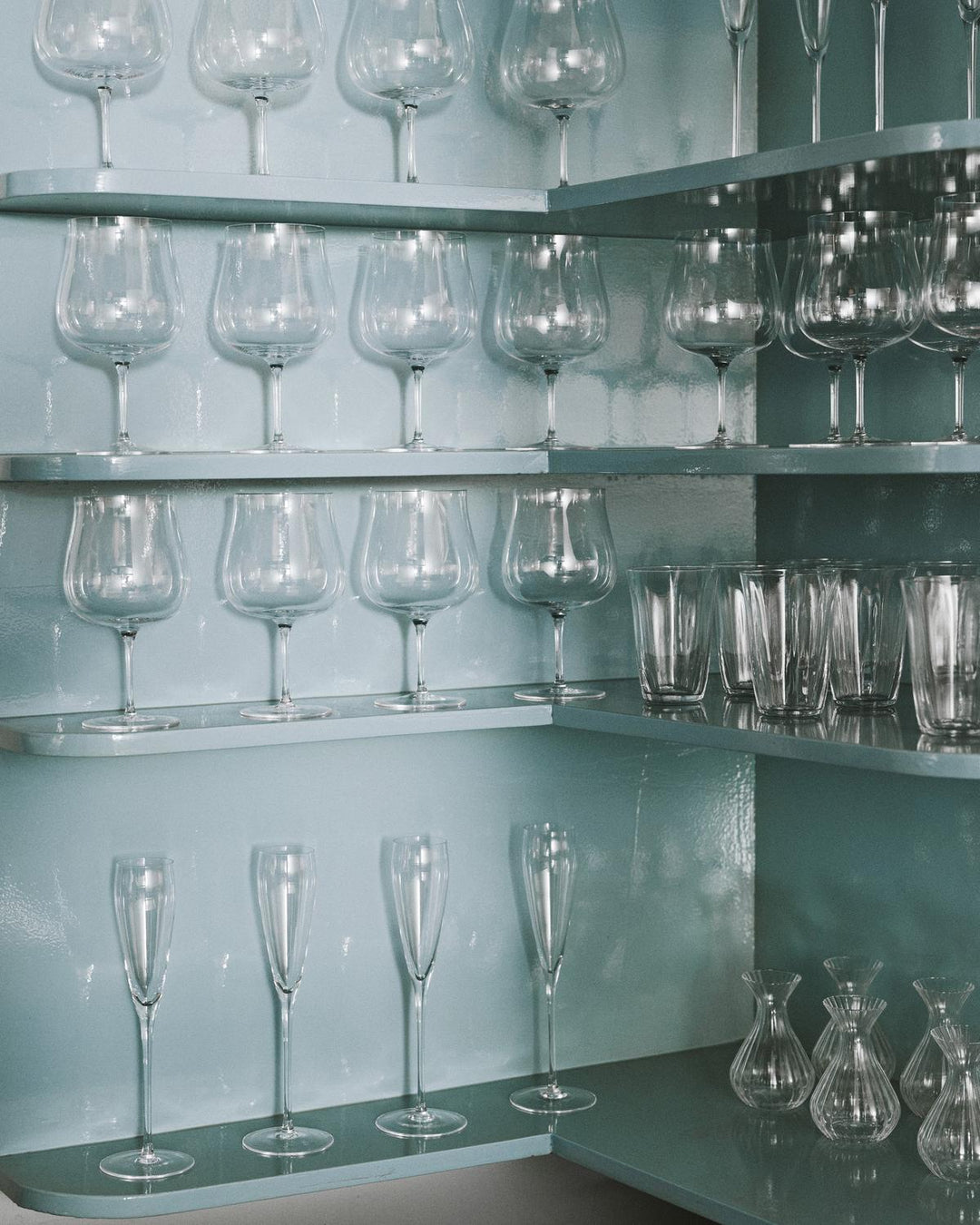 Serax - Sergio Herman - Bourgogne Glas Silhouette - Set van 4