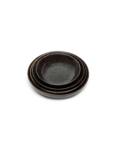 Serax - Sergio Herman - DIEP BORD M CAMO GREEN SURFACE - Set van 4