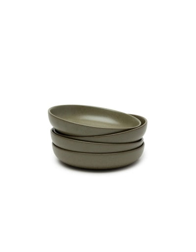 Serax - Sergio Herman - DIEP BORD M CAMO GREEN SURFACE - Set van 4