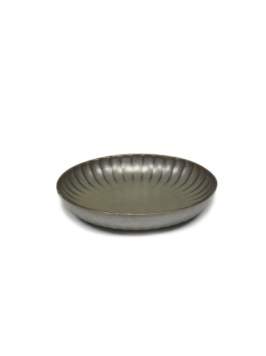 Serax - Sergio Herman - HOOG BORD M GROEN INKU - Set van 2