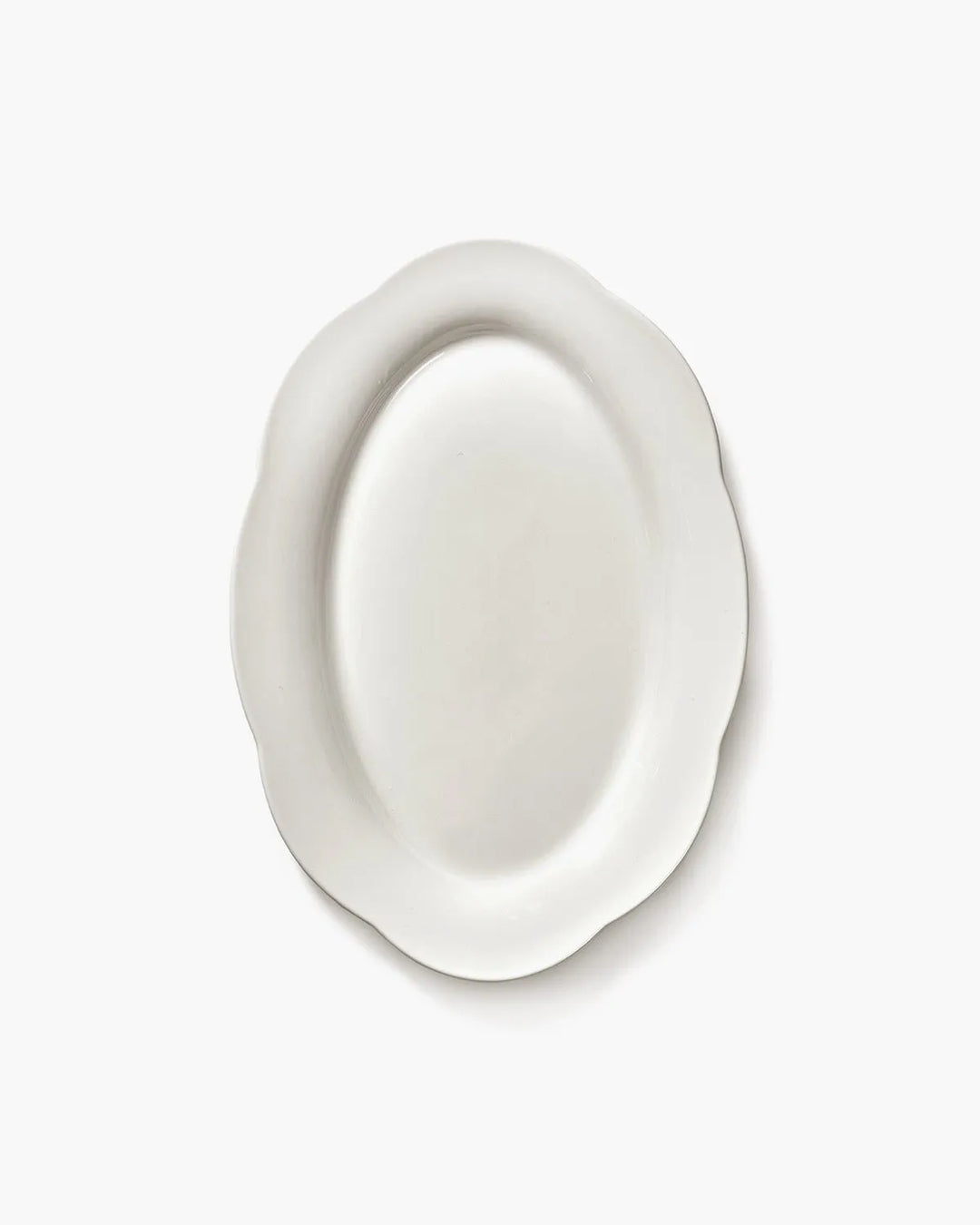 Serax - Sergio Herman - Hoog Ovaal Bord L Wit Silhouette - Set van 2
