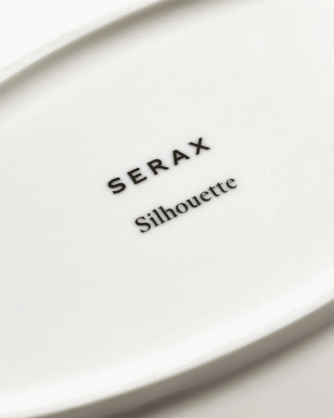 Serax - Sergio Herman - Hoog Ovaal Bord L Wit Silhouette - Set van 2
