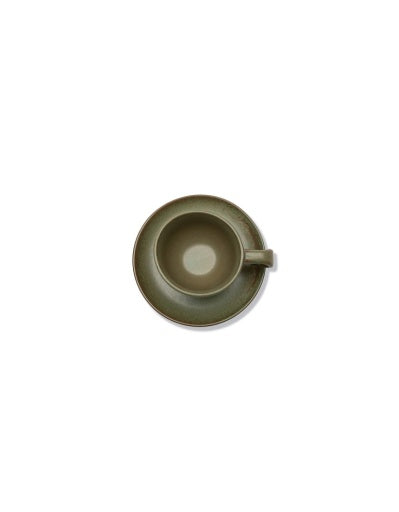 Serax - Sergio Herman - KOFFIEKOP + SCHOTEL CAMO GREEN SURF - Set van 4