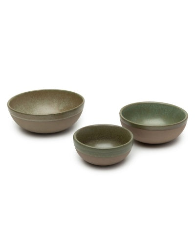 Serax - Sergio Herman - KOM M CAMO GREEN SURFACE - Set van 4