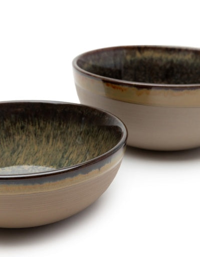 Serax - Sergio Herman - KOM M CAMO GREEN SURFACE - Set van 4