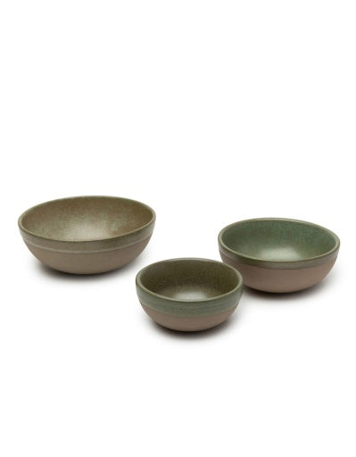 Serax - Sergio Herman - KOM S CAMO GREEN SURFACE - Set van 4