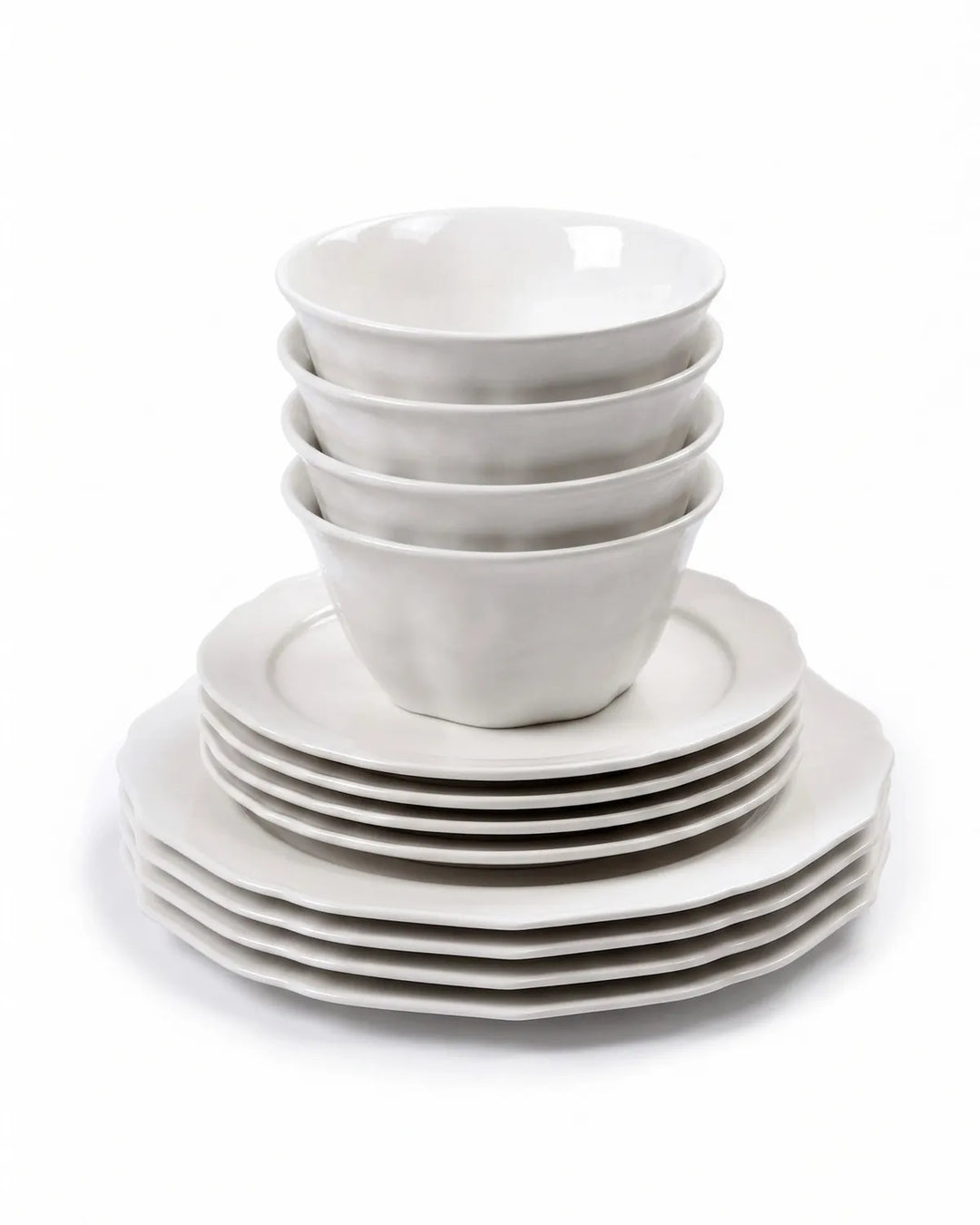 Serax - Sergio Herman - Serviesset Wit 12 Pcs Silhouette - Set van 12
