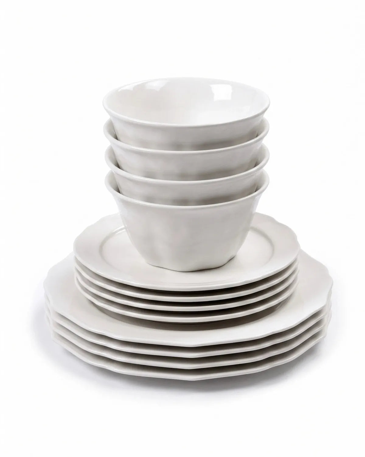Serax - Sergio Herman - Serviesset Wit 12 Pcs Silhouette - Set van 12