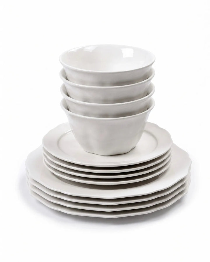 Serax - Sergio Herman - Serviesset Wit 12 Pcs Silhouette - Set van 12