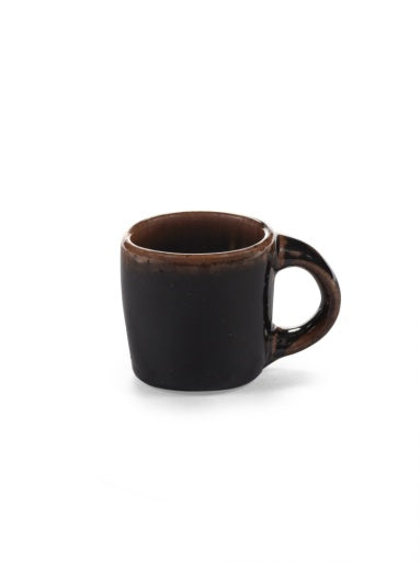 Serax - Uncharted - ESPRESSOKOP ZWARTBRUIN OUT OF LINES - Set van 2