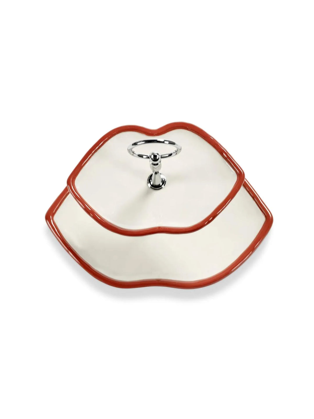 Serax - Wouters &amp; Hendrix - Gebakschalen Cakestandaard 2-laags Rood Wit