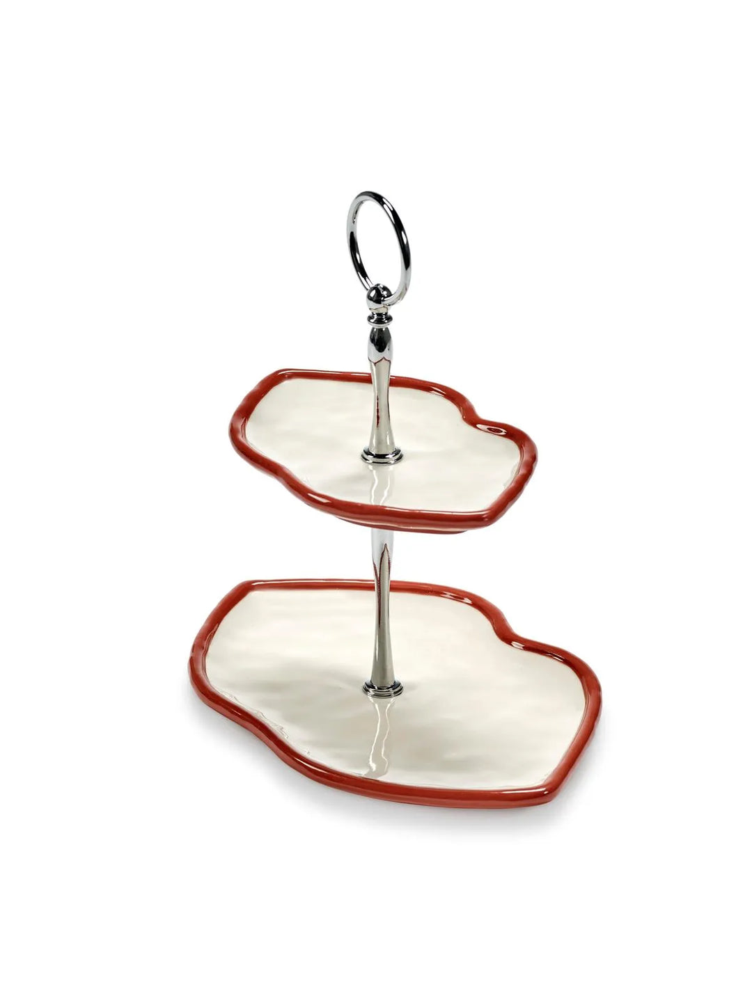 Serax - Wouters &amp; Hendrix - Gebakschalen Cakestandaard 2-laags Rood Wit