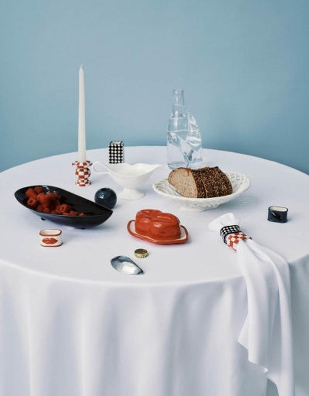 Serax - Wouters &amp; Hendrix - Saladeschalen Mand Rood Wit Salvador