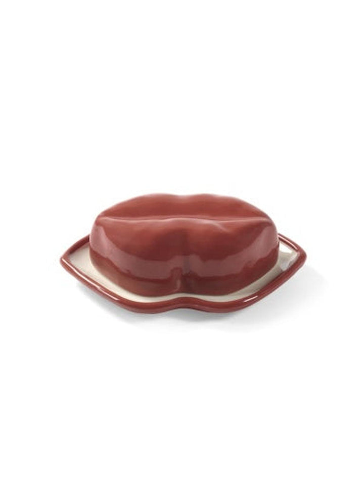 Serax - Wouters &amp; Hendrix - Schaal met Deksel Rood Wit Lips