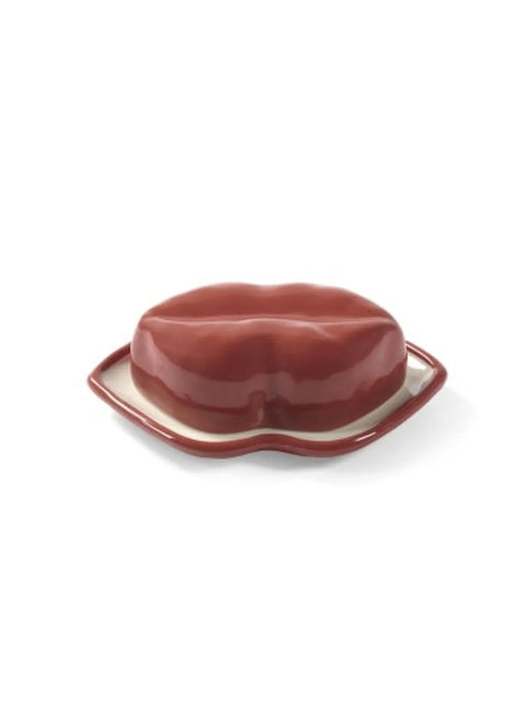 Serax - Wouters &amp; Hendrix - Schaal met Deksel Rood Wit Lips