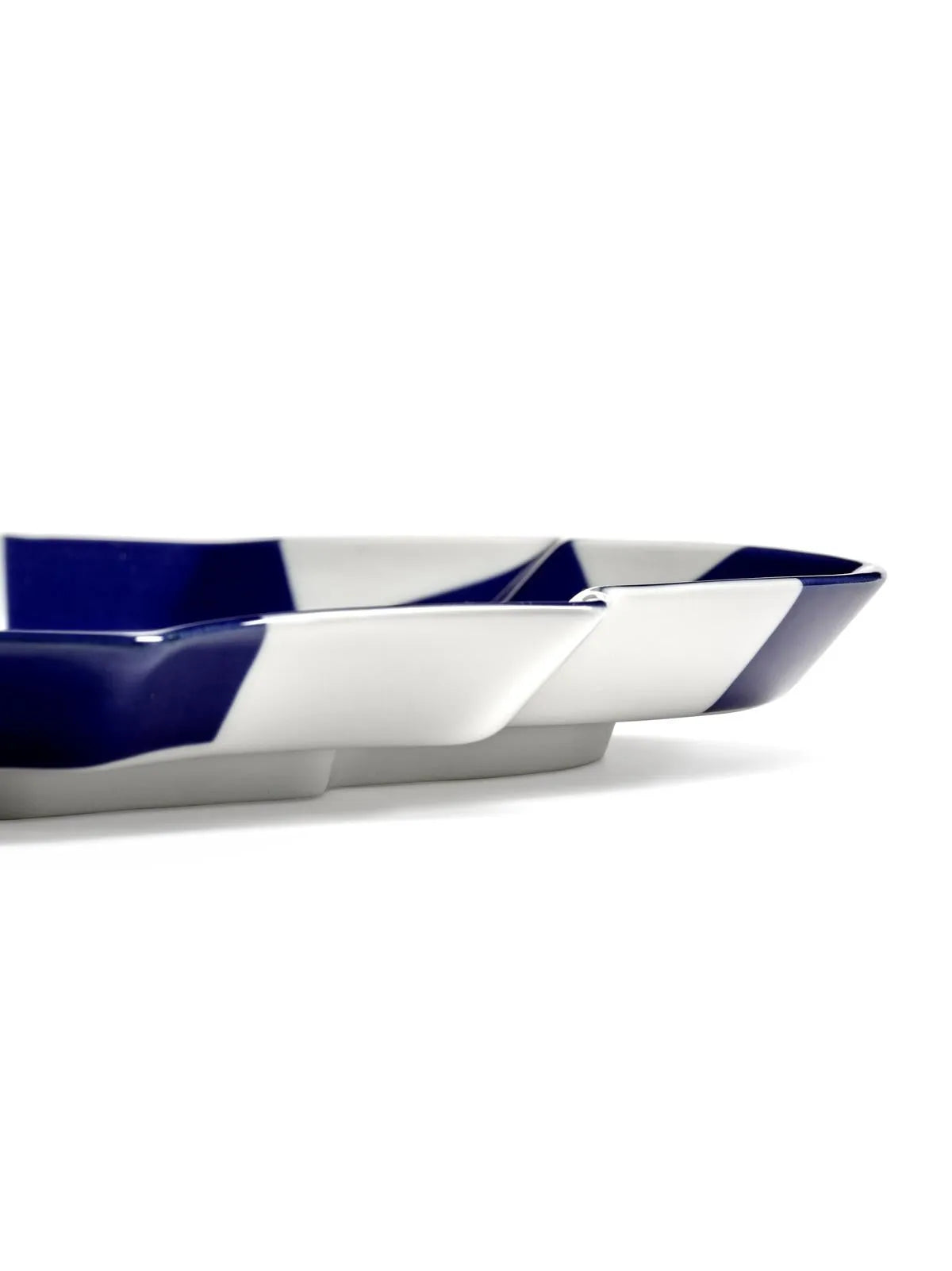 Serax - Wouters & Hendrix - Serveerbord Ovaal Blauw Wit