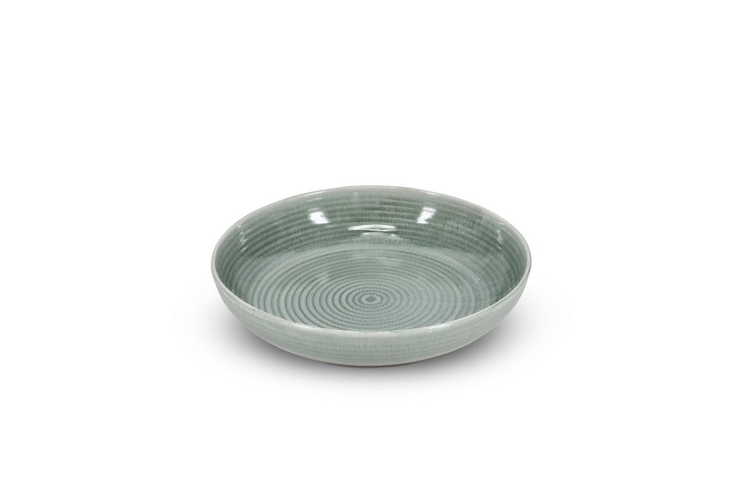 Serveerschaal 28xH6cm groen Cameo