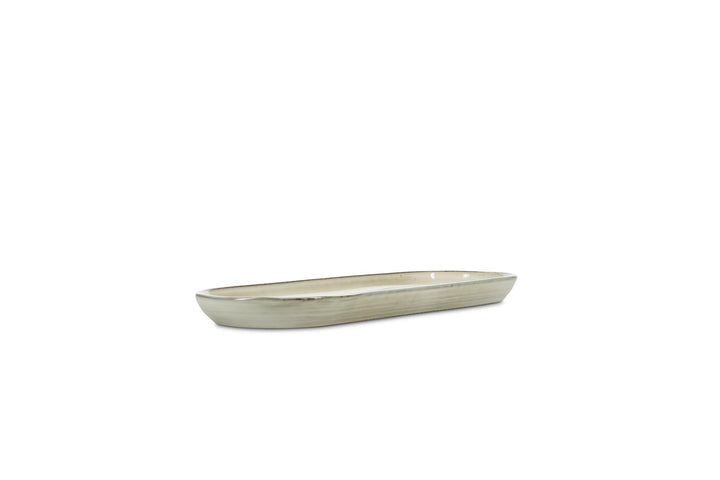 Serveerschaal 38,5x14xH2,5cm ivoor Meridian