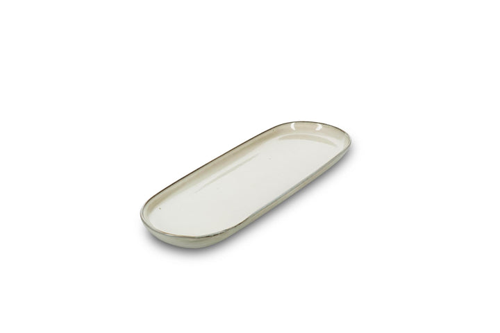 Serveerschaal 38,5x14xH2,5cm ivoor Meridian