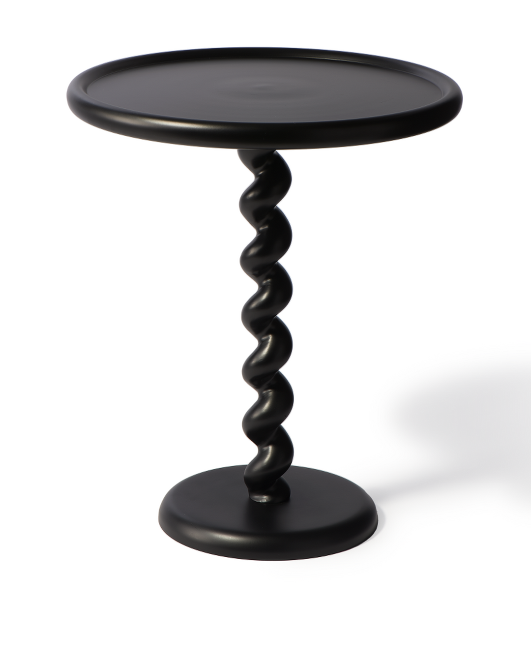 Polspotten - Bijzettafel Twister Zwart