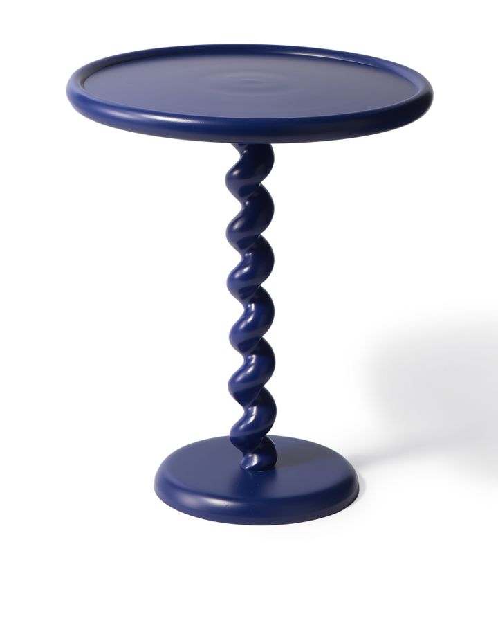 Polspotten - Bijzettafel Twister Blauw