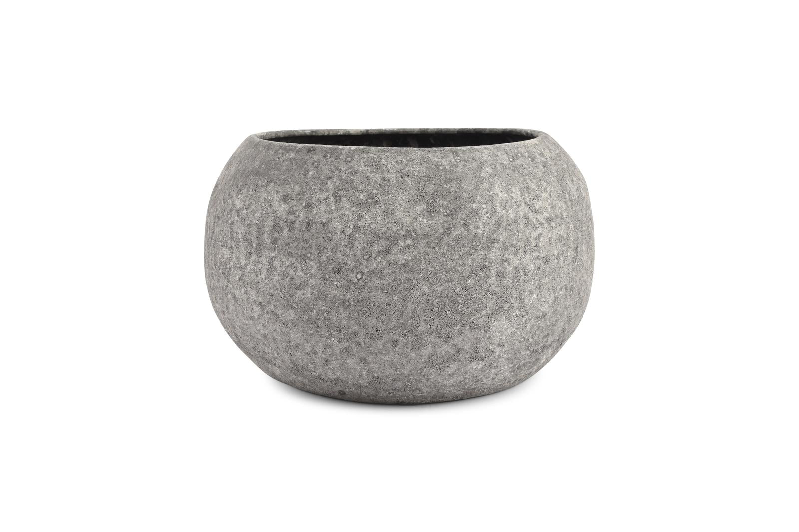 Sierschaal 31xH18cm antraciet Cave